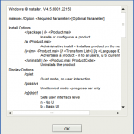 windows installer options dialog