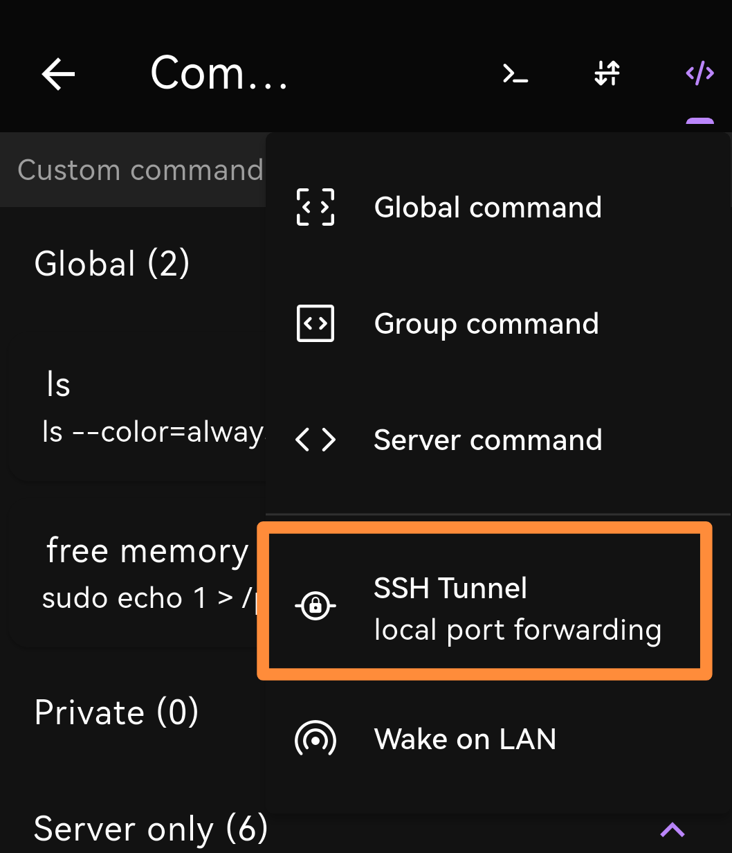 create SSH Tunnel