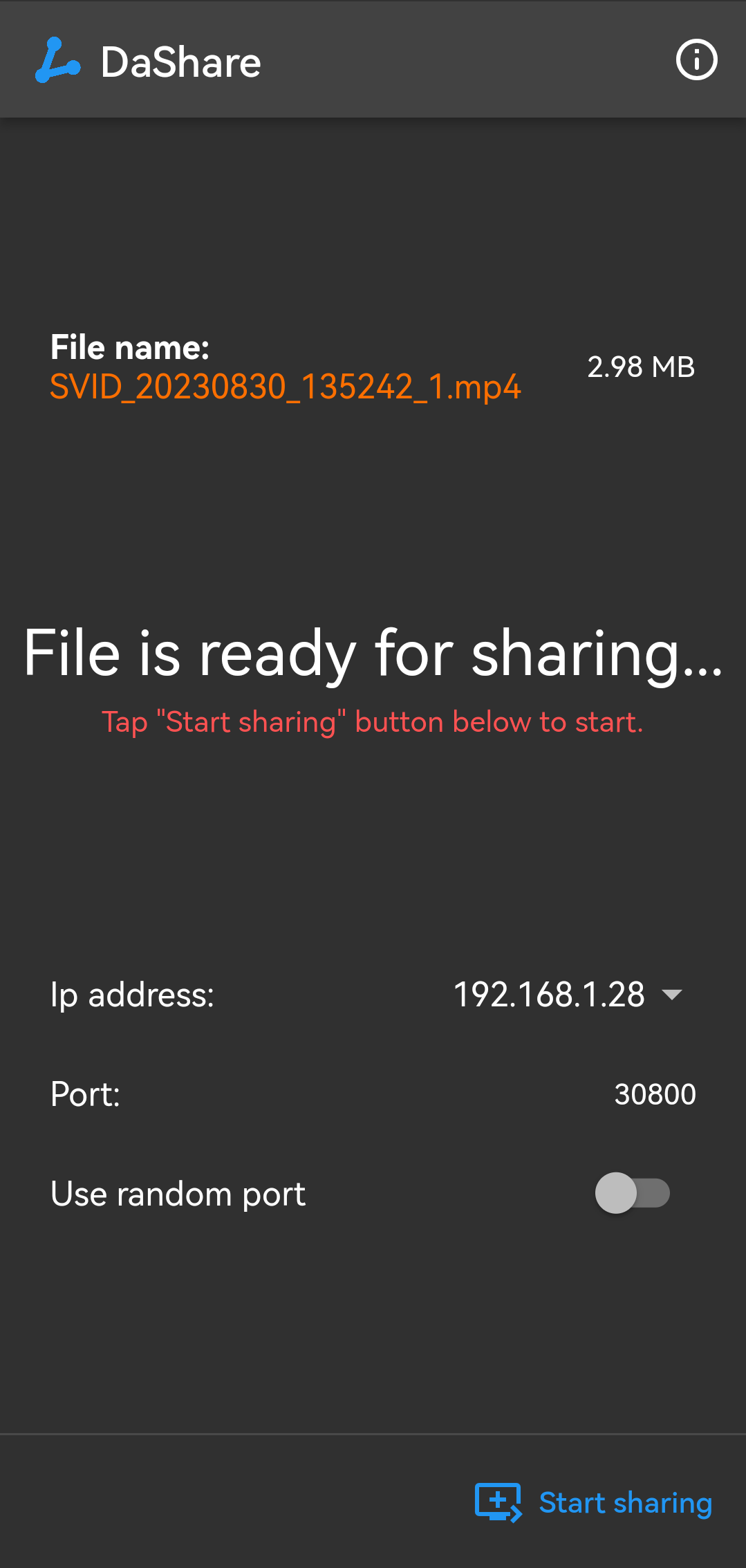 Share a file